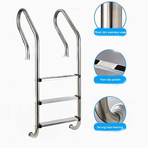 Escalera para piscina acero inoxidable 2 peldaños anti-deslizante miniatura 4