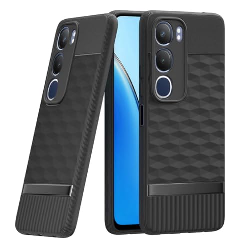 Image of Shockproof Case for Vivo Y29 5G / Y19s 4G | Full Camera Protection | TPU Flexible Back Cover for Vivo Y29 5G / Y19s 4G (Matte Black)