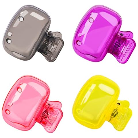 Eaezerav 4 Pack Toothbrush Covers Caps, Toothbrush Protector Toothbrush Coverings Clips Portable Plastic Toothbrush Head Case for Travel, Business, Camping, School, Home Cover