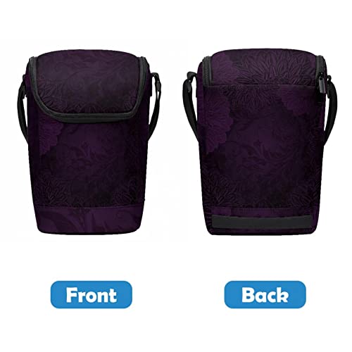 Lonchera reutilizable para niños con cremallera y diseño floral 5