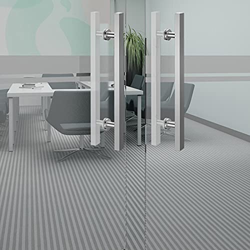 Poignée de porte argentée push pull double face 120cm en inox - 8