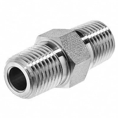 USA SEALING ZUSA-PF-8003 Galvanized Steel Instrumentation Pipe Fittings, Adapter Straight with 0, 1/4