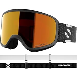 Salomon AKSIUM 2.0 LBF Goggles, Unisex Anti-Fog Ski Goggles For Snowboarding, Mountain, and Outdoor Adventures