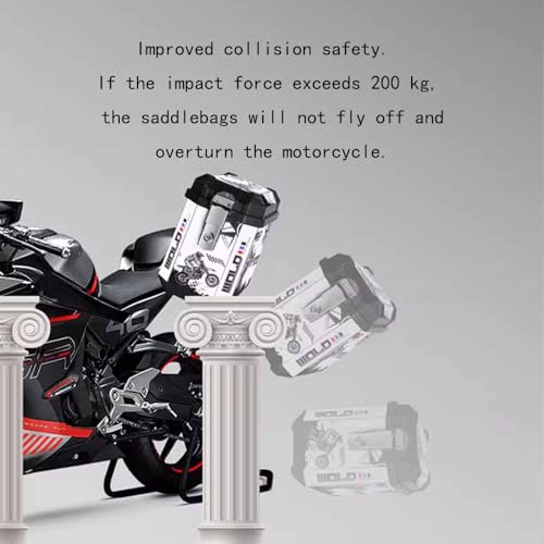 Alforjas Laterales para Moto Yamaha Tracer 9 GT 2021–2025, Maletas Laterales Impermeables de Gran Capacidad con Cierre Rápido y Candado, Bolsa Lateral Universal Negra miniatura 4