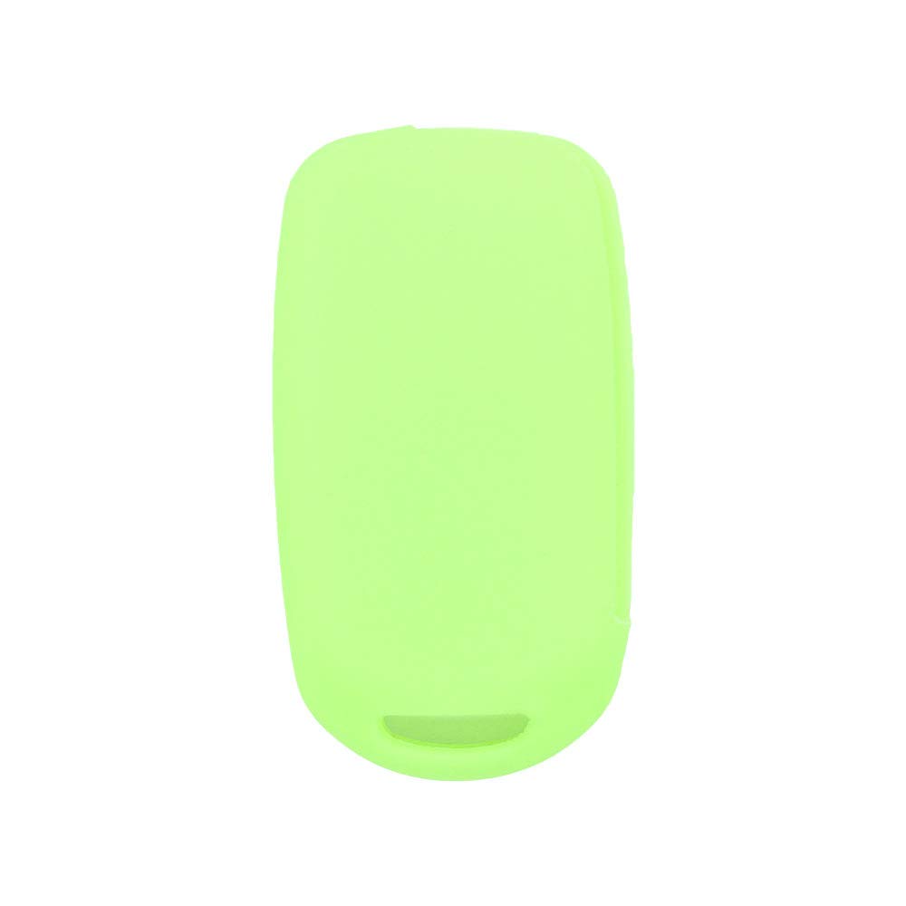 BROVACS Silicone Cover Protector Case Holder Skin Jacket Compatible with FIAT DODGE 4 Button Flip Remote Key Fob CV9262 Neon Green - Image 3
