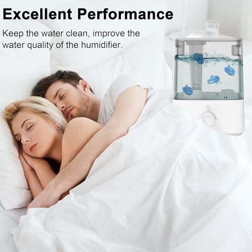 puxyblue 9-Pack Humidifier Tank Cleaner Blue Small Submarine, Fit for Most Humidifiers and Fish Tanks, Purifies Water, Prevents Hard Water Build Up, Eliminates White Dust and Odours