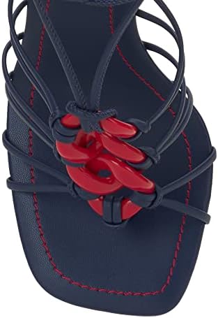 Jessica Simpson Women's Achaia Caged High Heel Sandal Heeled, Navy Baby, 7.5 | Image 4