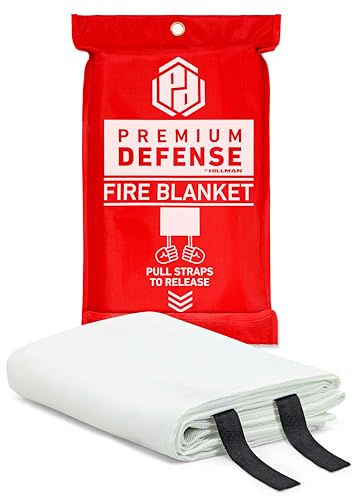 Image of Premium Defense Fire Blanket, Emergency Fire Blanket, Fire Extinguisher, Flame Suppression, Fiberglass