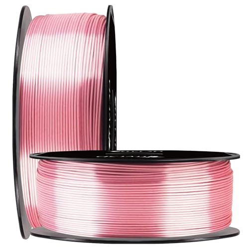 Image of TTYT3D Silk Shine Rose Gold 3D Printer PLA Filament, 1.75mm 1kg 2.2lbs Spool 3D Printing Material Widely Compatible for FDM 3D Printer
