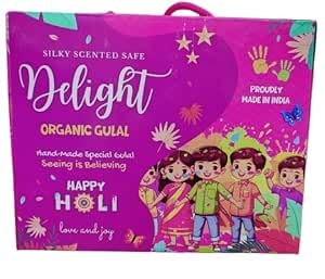 Image of Holi Gulal for Holi Colour 400g 5 Flavor x 80g Herbal Gulal Organic Holi Colours for Family Non Toxic Holi Color Organic Skin Safe Holi Colors Holi Gifts Pack of 5 Multicolor