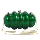 Bolso de mano acrílico, conchas marinas, bolso de mano para mujer, bolso de invitados de boda, bolso de noche, bolso formal de nácar, Verde