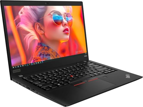 Immagine prodotto: Lenovo ThinkPad T490s Business Laptop, Notebook FHD da 14 pollici, Intel Core i5-8265U, 16 GB di RAM, SSD da 512 GB, tastiera QWERTY, Windows 11 Pro (ricondizionato)