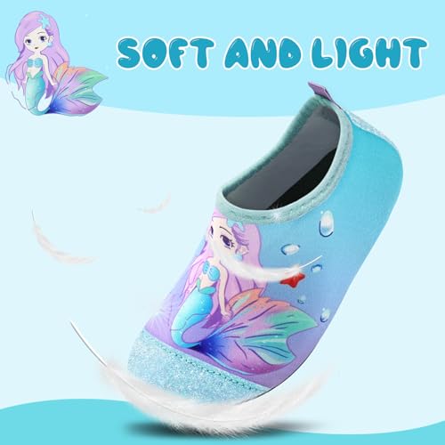 Image of Kids Water Shoes Girls Boys Outdoor Quick Dry Barefoot Aqua Socks for Toddler Sport Beach Swim Surf