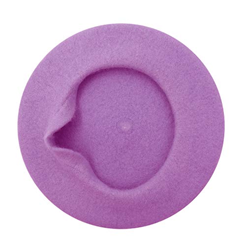 Image of Klong Women Wool Beret Hat French Style Solid Color