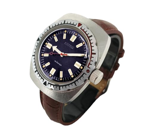 CUCUBA Boctok Vostok Amphibia - Reloj de carga manual de época soviética, serie numerada, 644055, profundidad máxima de 200 m CUCUBA Boctok Vostok Amphibia - Reloj de carga manual de época soviética, serie numerada, 644055, profundidad máxima de 200 m
