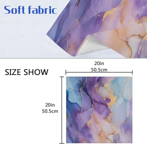 Servilletas de tela multicolor de 20x20 in pack x6 miniatura 6