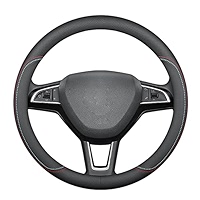 Soft Breathable Steering Wheel Cover For Citroen Berlingo II (2015-2018) - Anti-Slip Comfort Grip (Black, Round) 7 thumbnail image