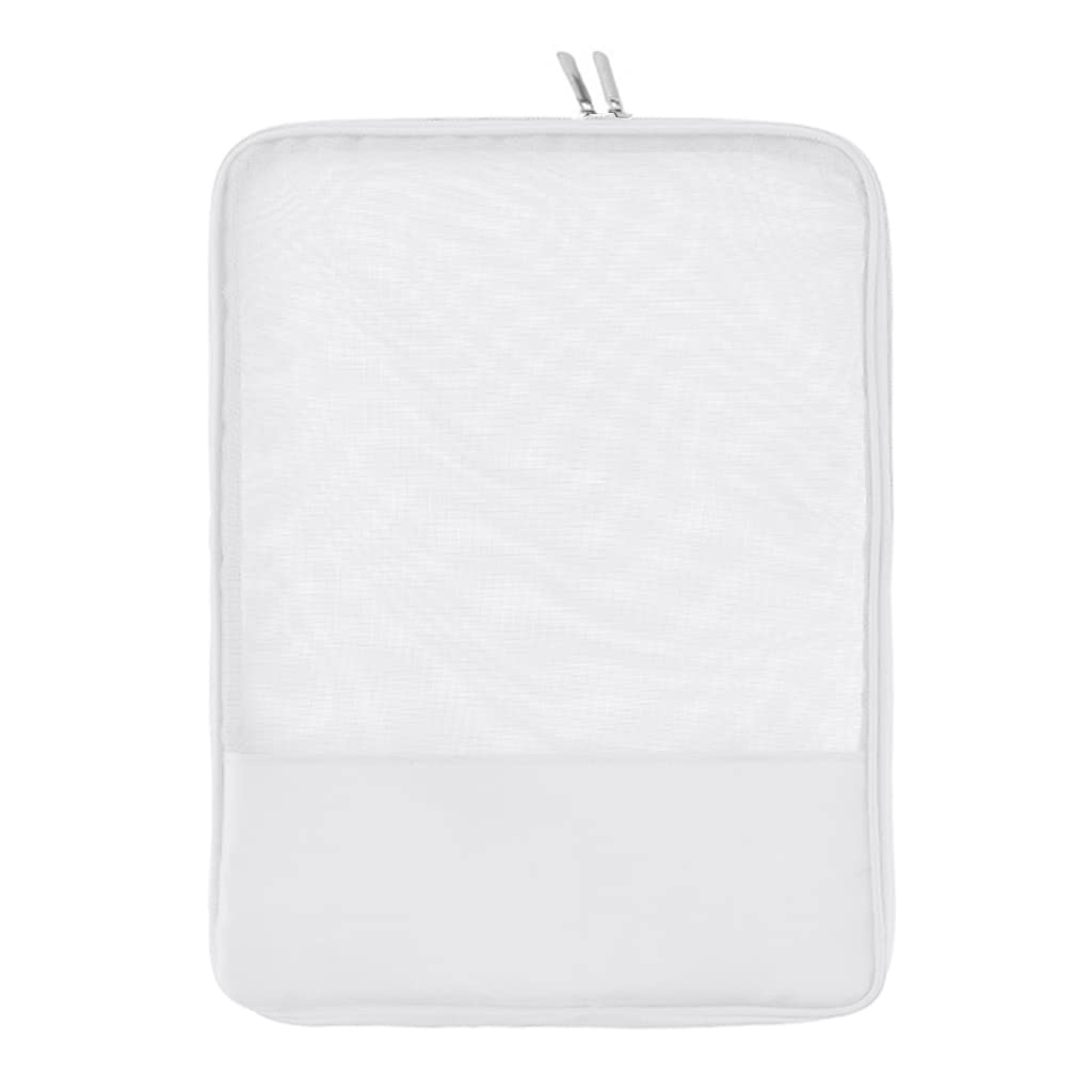 Tsophreniq White Nylon Mesh Files Package Transparent Document Bag Storage Organizer Multifunction Home Organizing Pouch File Document Cosmetic Storage Bag Organizer Clear Breathable