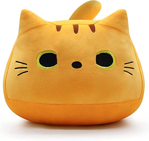 Image of 3D Orange Cat Plush Toy, 15.7'' Brown /Grey /Orange Stuffed Animal Plush Pillow for Birthday /Christmas /Kids Gifts /Home Car Decoration