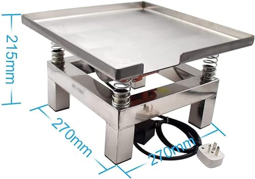 Mesa Vibradora para Hormigón, Banco de Pruebas de Vibración de 35 x 35 cm, Plataforma Vibratoria Miniatura de Acero Inoxidable, Vibrador a 3000 rpm miniatura 5