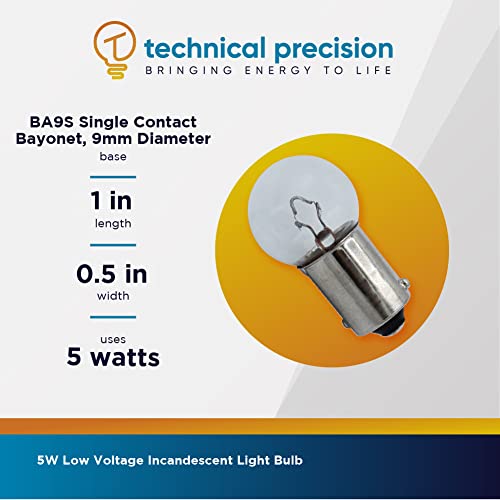 Technical Precision Replacement For Hosobuchi 4-6V 5W Low Voltage Incandescent Light Bulb 1.2A Scb G4 With Ba9S Single Contact Bayonet Base - 1 Pack #TOP6