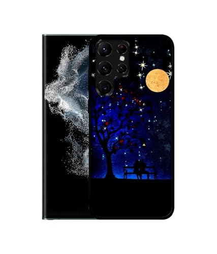 Image of Blue Sky Design Premium 2D Printed Metal Back Case Cover for Samsung Galaxy S22 Ultra 5G