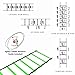 Advanta Sports Deluxe Edition Agility Ladder Training Set - Ladder w/Bag & 13 Disc Cones - Improve Speed & Strength Soccer, Football, Basketball, Fitness w/4 Steel Pegs, Workout Charts