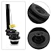 eMagTech 2Pcs Toilet Fill Valve Seal Replacement Part Washer Cistern Float Valve for Diaphragms 242MP071 Black Compatible with Fluidmaster