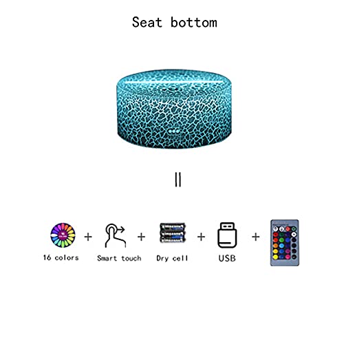 Lumière LED 3D Étoile de la Mort avec télécommande tactile 16 couleurs - 8