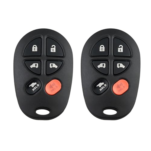 Clé Toyota Sienna 2018-2020 GQ43VT20T 315 MHz 6 boutons en lot de 2 télécommandes