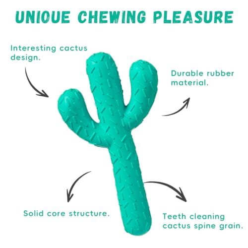 Image of MewaJump Dog Chew Toys, Durable Rubber Dog Toys for Aggressive Chewers Blue
