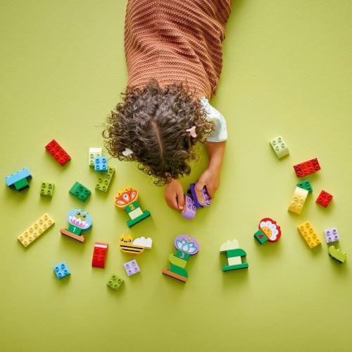 Image of LEGO DUPLO Town Creative Garden & Flowers Color-Sorting Stacking Toy 10444 Building Blocks Toys for 2+ Gift for Boys and Girls
