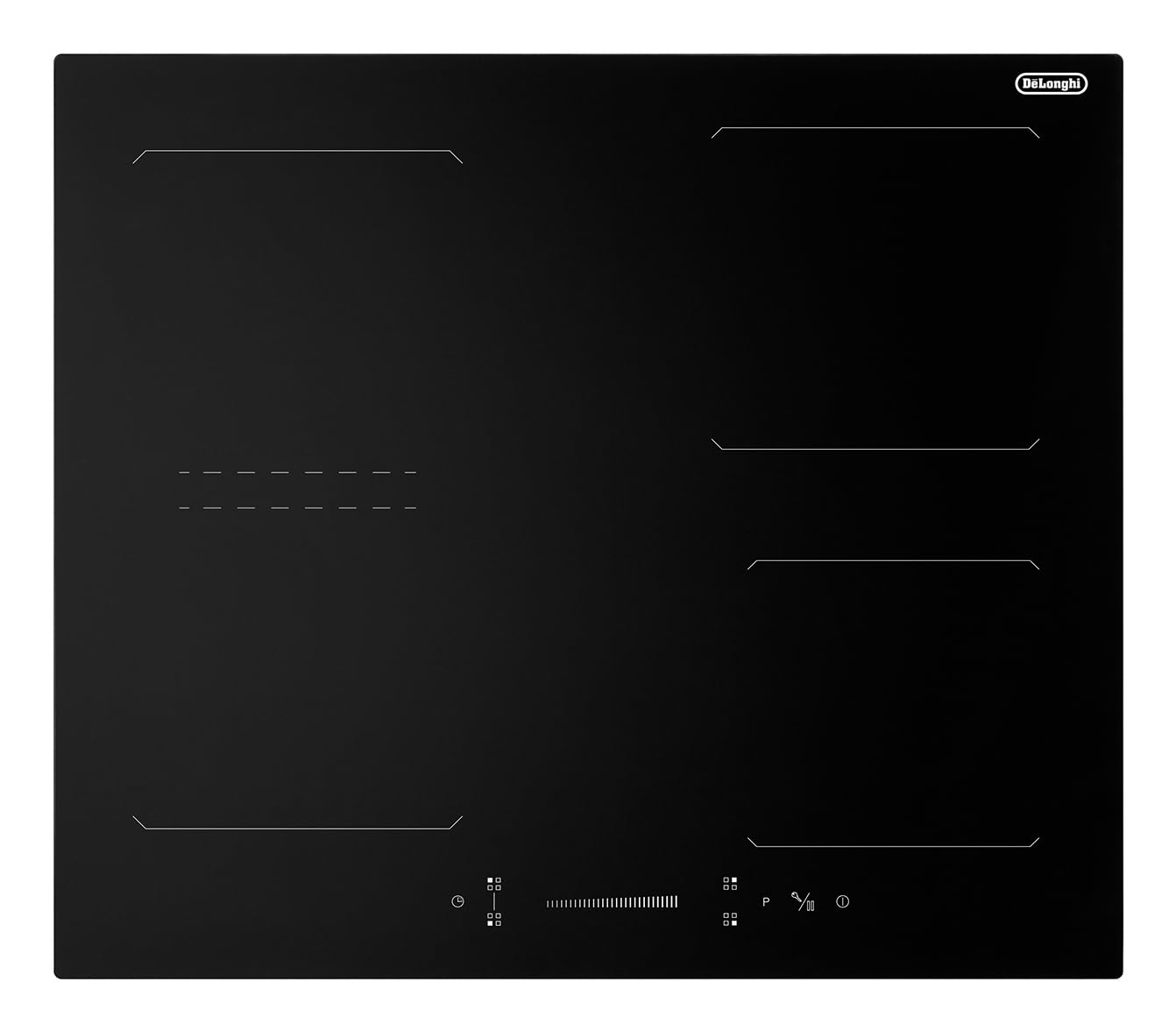YLI 61 BG - Piano cottura ad induzione, 4 fuochi, 60 cm, Nero