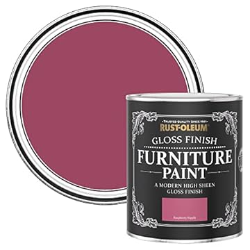 Rust-Oleum Pink Furniture Paint in Gloss Finish - Raspberry Ripple 750ml