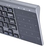 Smukła przenośna klawiatura bezprzewodowa 2,4 GHz Uniwersalna ręczna klawiatura bezprzewodowa z klawiaturą Touchpad z odbiornikiem USB do komputerów PC/notebooków/TV Box