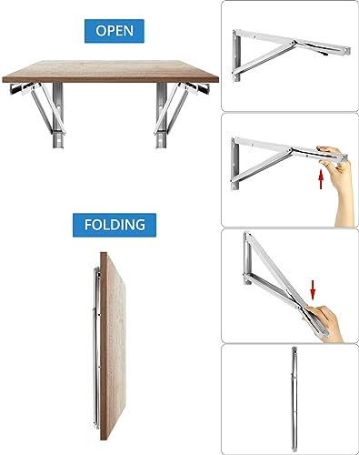 Support pliant robuste en acier inoxydable de 600mm