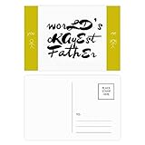 Paketmenge: 20 x Postkarten DIYthinker Weltâ € s Okayest Vater Festival Zitat Freund Postkartenset dankt Karte Mailing Side 20pcs 5.7 Zoll x 3.8 Zoll Mehrfarbig