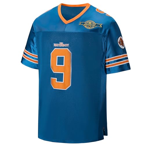 #9 Bobby Boucher Football Jersey The Waterboy Mud Dawgs...
