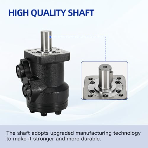 Image of Hydraulic Motor 255040F3DD22AAAA 9-8287 98287, 4 Bolt Mount, Shaft 1 inch Dia. x 1-3 /4 inch Keyed, Rotation Reversible, Clockwise Rotation, Roller Stator Hydraulic Motor, One Year Quality Assurance