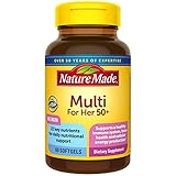 Nature Made Multivitamin For Her 50+ with No Iron, Womens Multivitamin for Daily Nutritional Support, Multivitamin for Women, 60 Softgels, 60 Day Supply