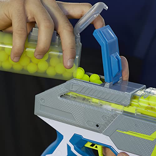 Nerf Hyper Rush-40 Pump-Action Blaster, 30 Hyper Rounds, Eyewear, Up to 110 FPS Velocity, Easy Reload, Holds Up to 40 Rounds - Image 11