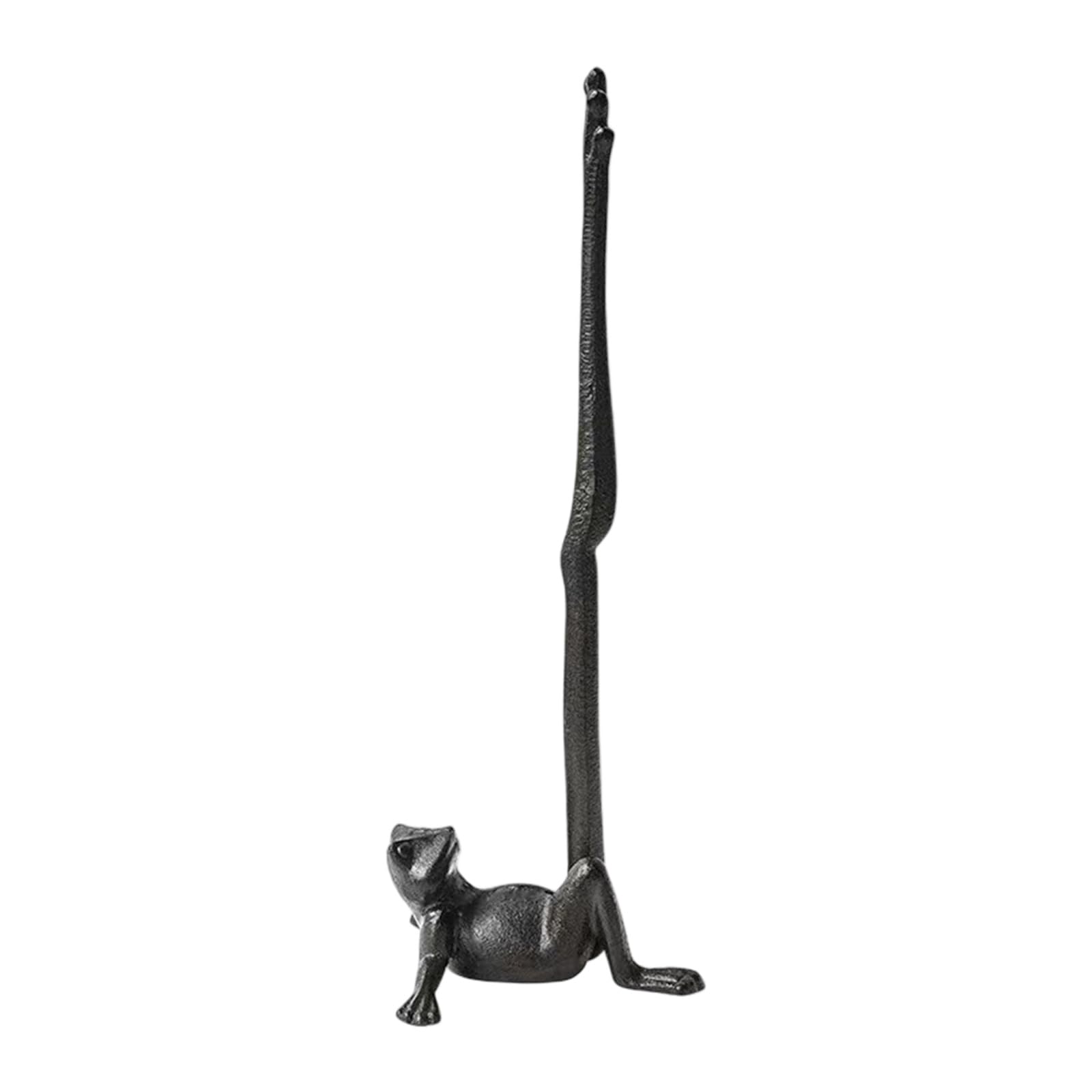 Cast Iron Paper Towel Holder Stand with Weighted Base Freestanding Papers Roll Holder for Small Space Cast Iron Towel