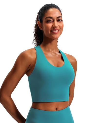 Image of Sports Bras for Women Criss-Cross Back Padded Workout Tank Tops Medium Support Crop Tops for Women