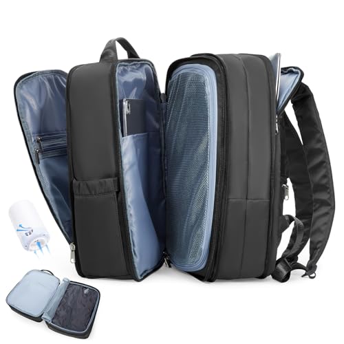 wepadre Vacuum Backpack Travel with Pump Expandable Travel Backpack with Vacuum System Vacpack Compression Backpacks Easy Vac Pack Carry on Luggage