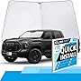 CLIM ART Windshield Sun Shade for Toyota Tundra 2022-2023 - Custom-Fit Foldable Car Sun Shade - Car Sunshade - Vehicle Sun Protector - Front Auto Windshield Cover, Car Windshield - WS2010