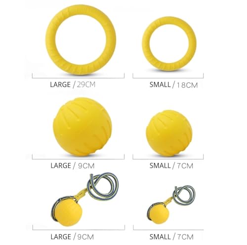 Image of Petarchi RuffFoam Puller Rings for Dogs - Soft Yet Durable Patented Foam Material | Safe on Teeth & Gums, Lightweight Fetch & Tug Toy Water-Friendly Training Ring | Large Size (28-30cm Outer Diameter)