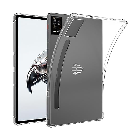 GIOPUEY Hülle für Red Magic Tablet, Weiche TPU Rückenschale, Dünne Abdeckung, Airbag Schutz, Case Kompatibel mit Red Magic Tablet-Transparentes