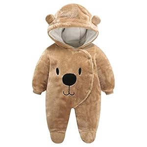 Borlai 0-12M Baby Romper Romper schattige dieren onesies Fashion warme jumpsuit outfit