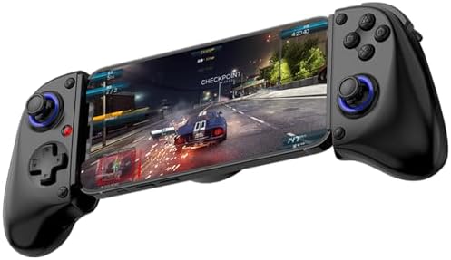 Bluetooth Mobile Game Controller for Nintendo Switch 2 & iOS & Android & Tablets, Wireless Gamepad Grip with Hall Effect Trigger Joystick, Ergonomic Phone Controller for iPhone, iPad Pro, Samsung