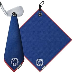GHOST GOLF Magnetisches Golf-Handtuch Blau